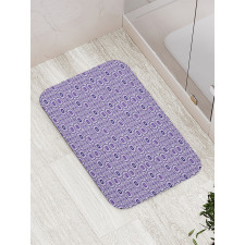 Funky Moire Square Module Bath Mat