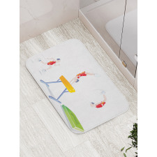 Man and Pommel Horse Bath Mat