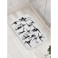 Aerobic Theme Design Bath Mat