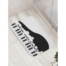 Piano Jazz Music Bath Mat