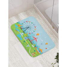 Amusement Park Bath Mat