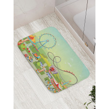 Circus Composition Bath Mat