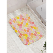 Hexagon Retro Pattern Bath Mat