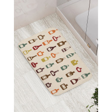 Alcoholic Strong Drinks Bath Mat