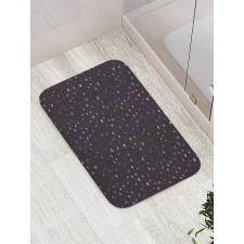 Colorful Hearts Spots Bath Mat