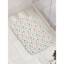 Button Wild Mushrooms Bath Mat