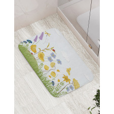 Lively Summer Garden Bath Mat