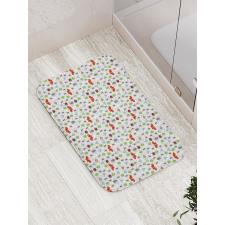 Insects Pattern Ant Bee Bath Mat