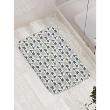 Monochrome Bikes Bath Mat