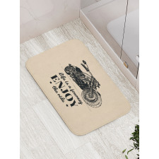 Monotone Chopper Bath Mat