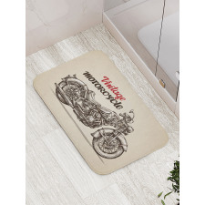 Chopper Style Bike Bath Mat