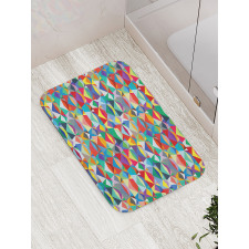 Chevron Triangles Bath Mat