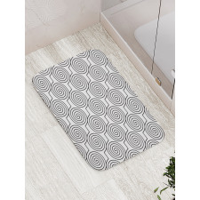 Diagonal Zigzag Swirl Bath Mat