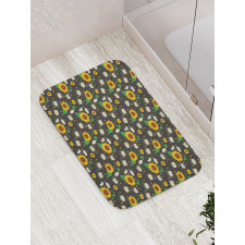 Daisy Buds Sunflower Bath Mat