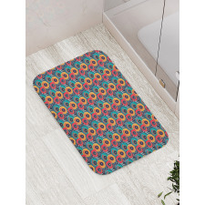 Jumbling Pieces Uneven Bath Mat