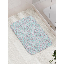 Soft Ornamental Field Design Bath Mat