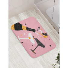 Party Time Cheers Glasses Bath Mat