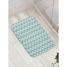 Zigzags in Pastel Colors Bath Mat