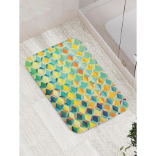 Futuristic Vibrant Design Bath Mat