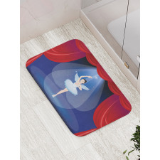 Winged Dancer on the Stage Bath Mat