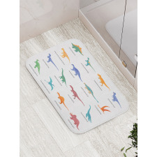 Jurassic Fossil Dinos Bath Mat