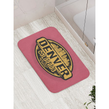 Denver Grunge Urban City Bath Mat