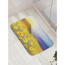 Daisy Blossoming Meadow Bath Mat