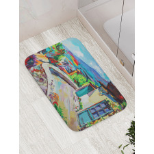 Idyllic Summer Cottage Bath Mat