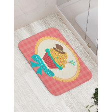 Happy Birthday Calligraphy Bath Mat