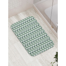 Biloba Tree Leaves Foliage Bath Mat