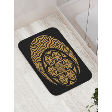 Celtic Moon and Sun Boho Bath Mat