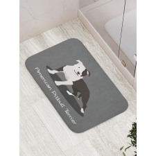 American Cartoon Terrier Bath Mat