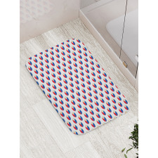 Circles with Flag Bath Mat