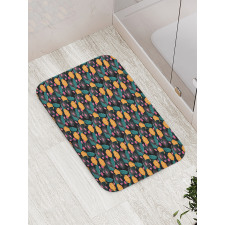 Artwork in Hawaiian Style Bath Mat