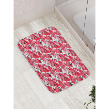 Flower of Hawaiian Jungles Bath Mat