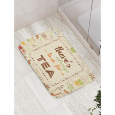 Inspirational Words Artwork Bath Mat