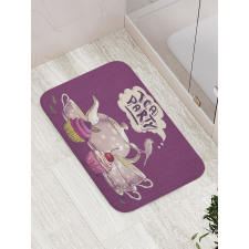 Antique Kitchen Design Bird Bath Mat