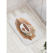 Freshly Brewed Espresso Cup Bath Mat