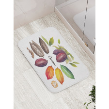 Exotic Food Colorful Design Bath Mat