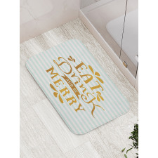 Xmas Greeting Bath Mat