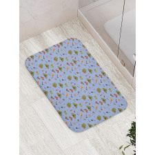 Camping Tent Guitar Bath Mat