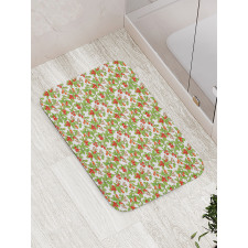 Flowering Plants Garden Bath Mat