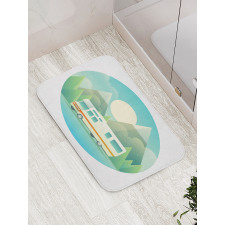 Road Trip Vehicle at Countryside Bath Mat