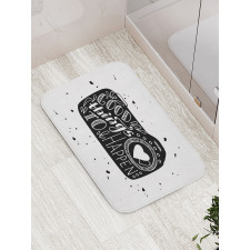 Things to Happen Words Bath Mat