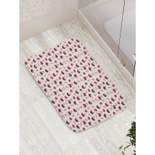 Watermelon Ice Cream Cocktail Bath Mat