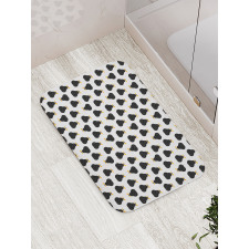Abstract Silhouette Pattern Bath Mat