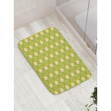 Cartoon Abstract Oranges Bath Mat