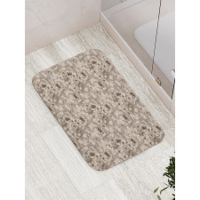 Classic Retro Spring Blooms Bath Mat