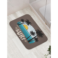 Los Angeles Beach Grunge Bath Mat