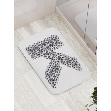 Soccer Alphabet Design Bath Mat